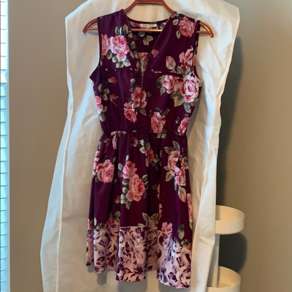 Flower mini dress